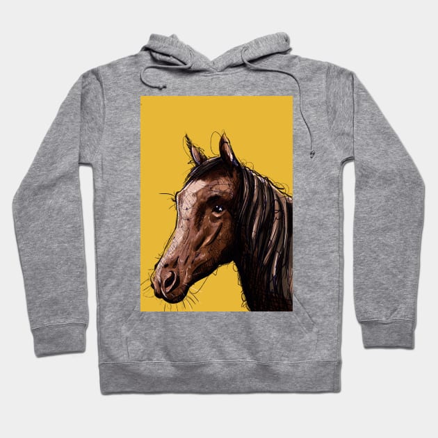 Chestnut Mare Horse Hoodie by JuicyCreations